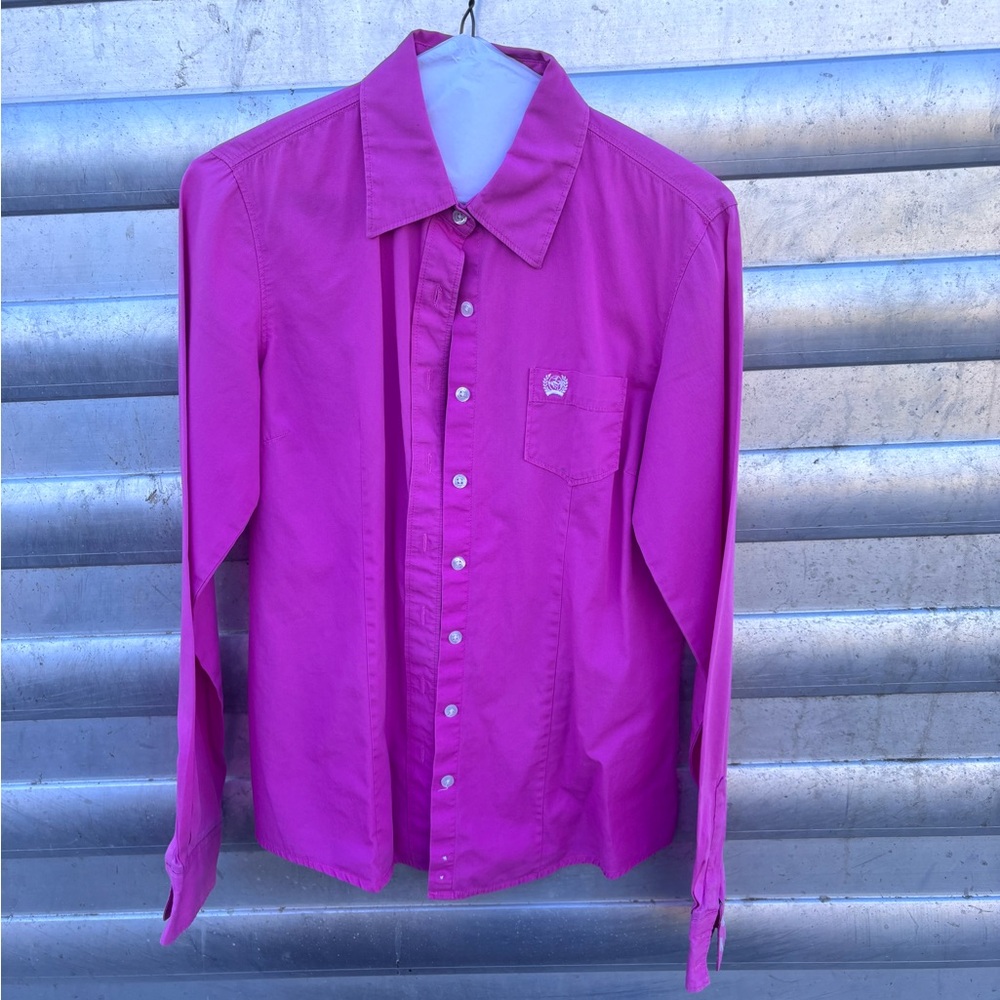 Cinch Women's Pink Button Down Shirt